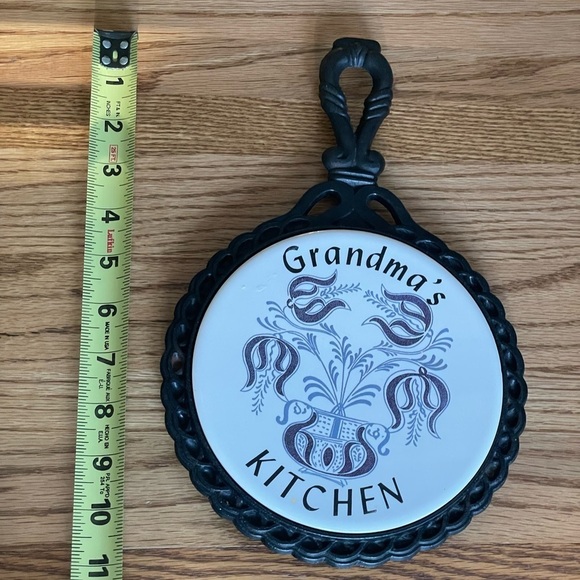 Vintage Mid-State Cast Iron Hot Plate Trivet/ Wall Decor Tile Grandma's Kitchen - Picture 3 of 6